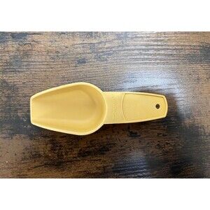 Tupperware Mini Scoop Gold Yellow 878-6 Vintage 5.5” Long Kitchen Utensil